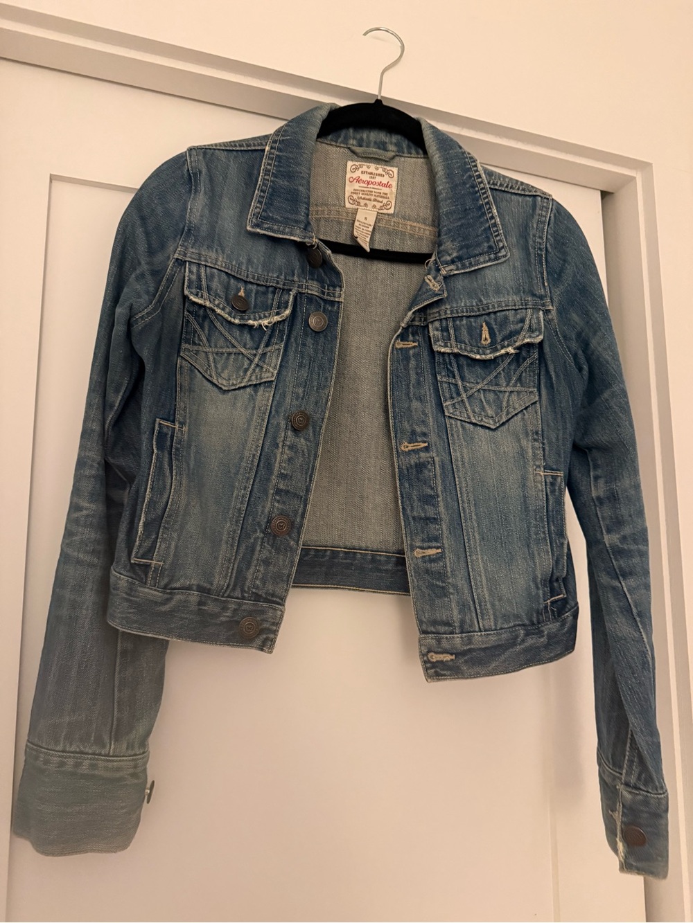 Aeropostale Cropped Denim Jacket